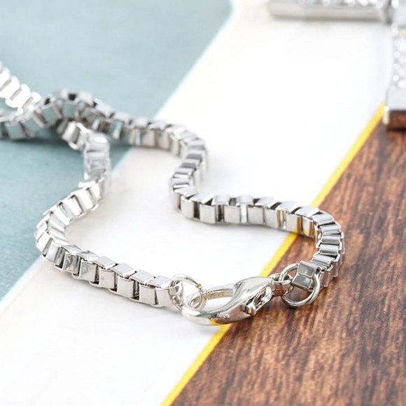 2ct Diamond 14K White Gold Cross Necklace Womens 20" Chain Jewelry 14 k 2 ct NEW - Picture 3 of 9